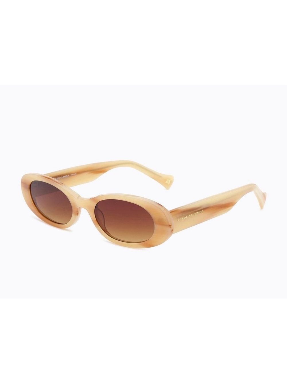 Carolina Lemke Berlin Eyewear - Morgan Beige, Milky + Luxury Premium Case 9217-1